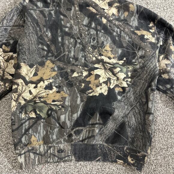 Jerzees Vintage Camo Mossy Oak Break Up Sweatshirt USA 90’s Mens Large Faded - Picture 7 of 11
